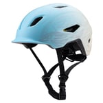 Casque de vélo pour enfant adolescent et adulte, ventilation 9 fois, ajustement de la tête auto recommandé pour 48 à 57 cm, convient pour tout terrain, VTT, trekking et ville (amande bleue, taille S)