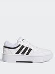 adidas Sportswear Womens Hoops 3.0 Bold Trainers - White/Black, White/Black, Size 3.5, Women