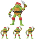 Teenage Mutant Ninja Turtles: Mutant Mayhem 4.65-Inch Raphael Basic Action Figure. Ideal present for boys 4 to 7 years and TMNT fans! (Pack of 4)