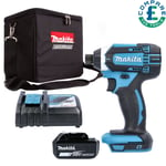 Makita DTD152 LXT 18v Impact Driver With 1 x 5.0Ah Battery, Charger & Cube Bag