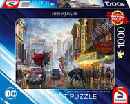 Schmidt Spiele 57589 Thomas Kinkade, Batman, Superman et Wonder Woman, 1000 Teile Puzzle, Multicolore