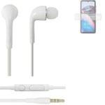 Headphones for Motorola Defy 2 headset in ear plug white