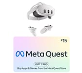 Meta Quest 3S Mixed Reality Headset (256 GB) & £15 Gift Card Bundle