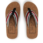 Tåsandaler Tommy Hilfiger Cork Beach Sandal FM0FM04475 Flerfärgad