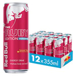 Red Bull Energy Drink Sugar Free Ruby Edition Spiced Pear 355ml x12