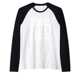 Mens Embrace the Comeback: Straight Outta Recovery Raglan Baseball Tee