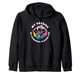 My Passion My Classic Dominoes Board Game Dominoes Player Zip Hoodie