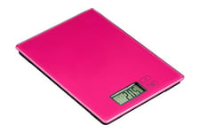 Premier Housewares Glass Kitchen Scale - Hot Pink