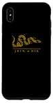 Coque pour iPhone XS Max Bande dessinée satirique JOIN OR DIE Bold Patriot de Ben