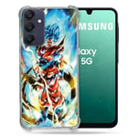 Cokitec Coque Renforcée pour Samsung Galaxy A16 5G Manga Dragon Ball Sangoku Blanc