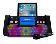 Easy Karaoke EKS780-BT Bluetooth CD+CDG Karaoke Disco Party Machine with speaker, 1 microphone, LED Disco Lights and 7" Colour TFT Screen