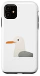 Coque pour iPhone 11 Design simple et minimaliste de mouette et d'oiseau