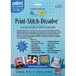 Pellon Stabilisateur de Papier à Broder pour Impression, Couture, dissoudre, 8,5 x 27,9 cm, 12/Paquet, Blanc, 8,5 x 11 Pouces