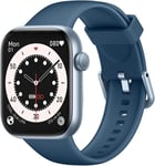 Montre Connectée Pour Homme Femme, 1,85"" Avec Réponse/Appels, 140 Sportive Smart Watch Avec Podomètre, Sommeil/Cardiofréquencemètre/Spo2, Étanche Ip68 Smartband Pour Android Ios