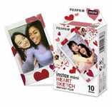 Pellicule Fujifilm Mini Instax Heart De 10 Poses