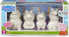 Peppa Pig Family 4 Piece Paint Up Plaster Figure Set Paint Your Own Figures