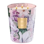 M&SENSE Clair de Lune Tubéreuse grande bougie parfumée en verre avec 3 mèches bougie de cire naturelle à l'arôme floral 990g 150H de combustion bougie d'aromathérapie en cire de soja cadeaux