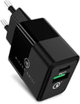 20w Chargeur Usb Double Avec Qc3.0 Et Usb C Pd - Chargeur Rapide Compatible Avec Iphone 14, 13, 12 (Pro, Max, Plus, Mini), Magsafe Charger, 20w Pd & Qc 3.0 Dual Port Adapter[Cha302361]