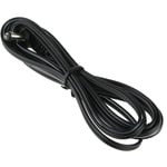 Rs Pro - Câble d'alimentation, Noir, Câble à fiche mâle 2,1 mm, 12 v / 1 a, 1.8m ( Prix pour 1 )