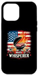 Coque pour iPhone 14 Pro Max Meats Whisperer Barbecue avec drapeau américain