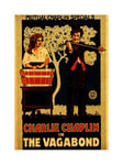 Wee Blue Coo Movie Film Charlie Chaplin Vagabond 1916 Little Tramp Wall Art Print