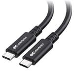 Cable Matters 20Gbps Long USB4 Cable/USB 4 Cable 3m, Supports 8K Video, 240W Charging, Compatible with Thunderbolt 4 Cable, iPhone 15 Pro, Apple Vision Pro, iPad Pro, MacBook, XPS, Surface Pro