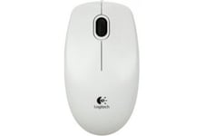 Logitech B100 White Optical Mouse For Business