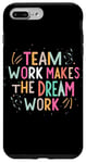 Coque pour iPhone 7 Plus/8 Plus Le travail d'équipe fait le travail de rêve, citation de sport de motivation