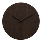 Hemverk - Dark Oak väggklocka 38 cm mörk ek med svart visare