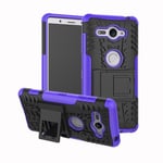 Sony Xperia XZ2 Compact      Heavy Duty Case    [Purple]