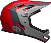 BELL Sanction VTT Casque intégral Unisex-Adult, Présences Matte Crimson/Slate/Gris, S 52-54cm