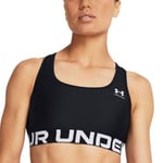 Under Armour BH Mid Branded Sport Bra Svart polyester Large Dam