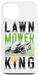 iPhone 13 Lawn Mower Mowing Dad Father Landscaper Tractor Lawn Mower Case