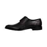 bugatti Homme Chaussure Basse Business en Cuir, Derby avec Finition Bicolore et Semelle intérieure Souple, Noir, 43 EU