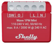 Shelly Z-Wave, 1 kanal, energimätning, Shelly Wave Mini 1PM