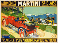 AUTOS MARTINI SUISSE Rrff - POSTER HQ 50x70cm d'une AFFICHE VINTAGE