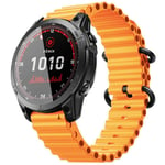 Ocean urheiluranneke Garmin Fenix 7X - Oranssi