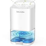 Dehumidifier, Dehumidifiers for Home, 1000ml Electric Small Dehumidifier for Bedroom(320 sq. ft), Quiet with Auto Shut Off 7 Colorful LED Portable Mini Dehumidifier for Wardrobe Bathroom Closet RV