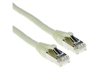 Act Ivory 1.5 Meter Sftp Cat6a Patch Cable Snagless With Rj45 Connectors. Cat6a S/Ftp Sngaless Iv 1.50M (Fb6051)