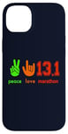 iPhone 14 Plus Peace Love 13.1 Half Marathon Cool Running Runners Case