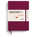 Leuchtturm1917 Kalender 18M Weekly Planner &amp; Notebook Hard Cover A5 Port Red