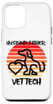 Coque pour iPhone 12/12 Pro Husband Father Vet Tech, vétérinaire, chien, animal de compagnie, chat, famille