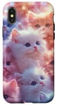 iPhone X/XS Pastel Colours Cute Cats Children's Eyes Case