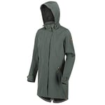 Regatta Parka à Capuche Alerie Imperméable, Respirante et Déperlante avec Doublure Chaude et Ouverture zippée intégrale Jackets Waterproof Shell Femme Thyme Leaf FR: XS (Taille Fabricant: 10)