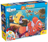 LISCIANI - PUZZLE DISNEY Nemo 2 en 1 - 60 Pièces - Puzzle Pour Enfants dès 3 Ans - 50x35 cm - Double Face - Verso A Colorier - Jeu Educatif - Réflexion et Patience - Fabriqué en Italie