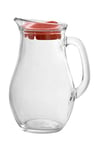 Pasabahce Pichet Bistro Rouge Transparent Verre Plastique 1 L