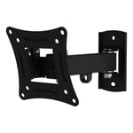 TV or Monitor Wall Mount Bracket With Arm, Tilt & Swivel for up to 32" Screens