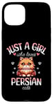 Coque pour iPhone 15 Plus Fille Qui Aime Les Chats Persans Adore Chat Persan