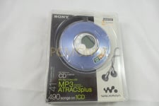 Factory Sealed Sony MP3/ATRAC CD Walkman - Blue (D-NE319/LC)