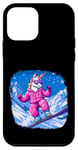 Coque pour iPhone 12 mini Snowboard licornes